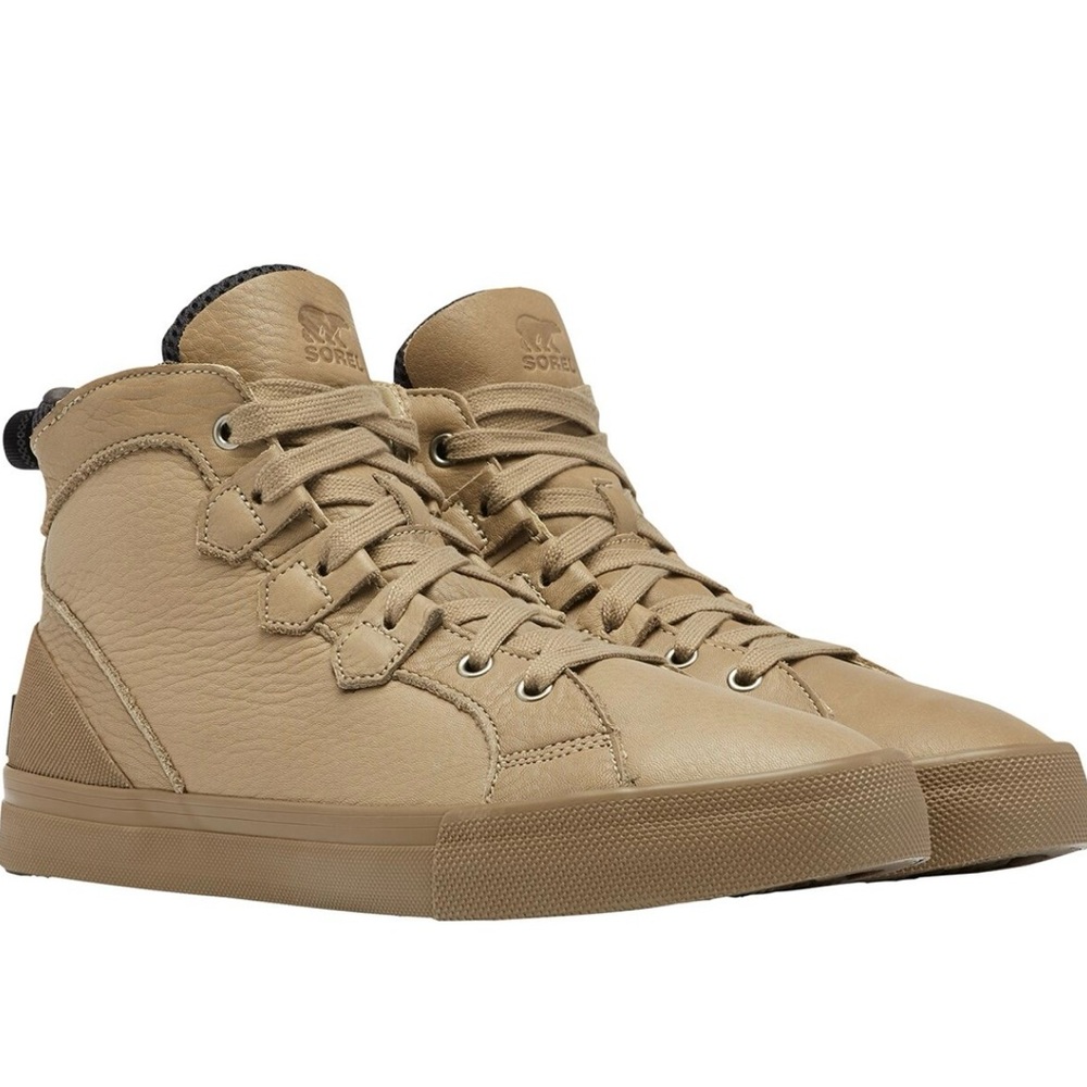 7 Sorel Men’s Caribou Sneaker Mid Waterproof Boot Khaki